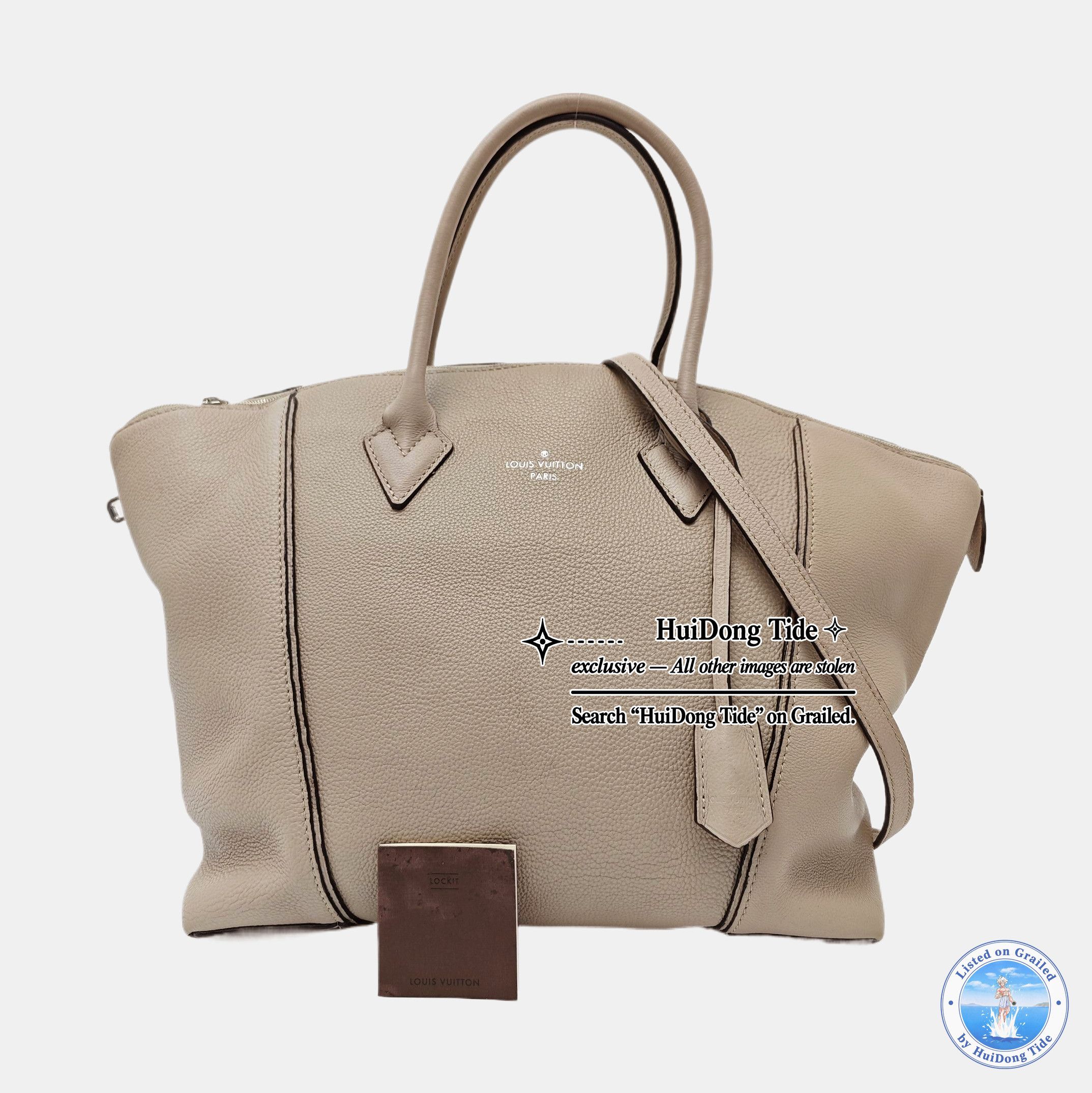 Louis Vuitton Louis Vuitton Lockit Elephant Gray Leather Tote Bag Size ONE SIZE - 7 Thumbnail