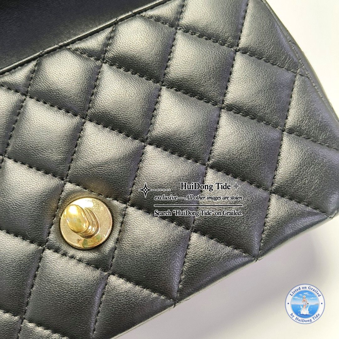 Chanel CHANEL Classic Flap Lambskin Quilted Handle Bag Size ONE SIZE - 8 Thumbnail