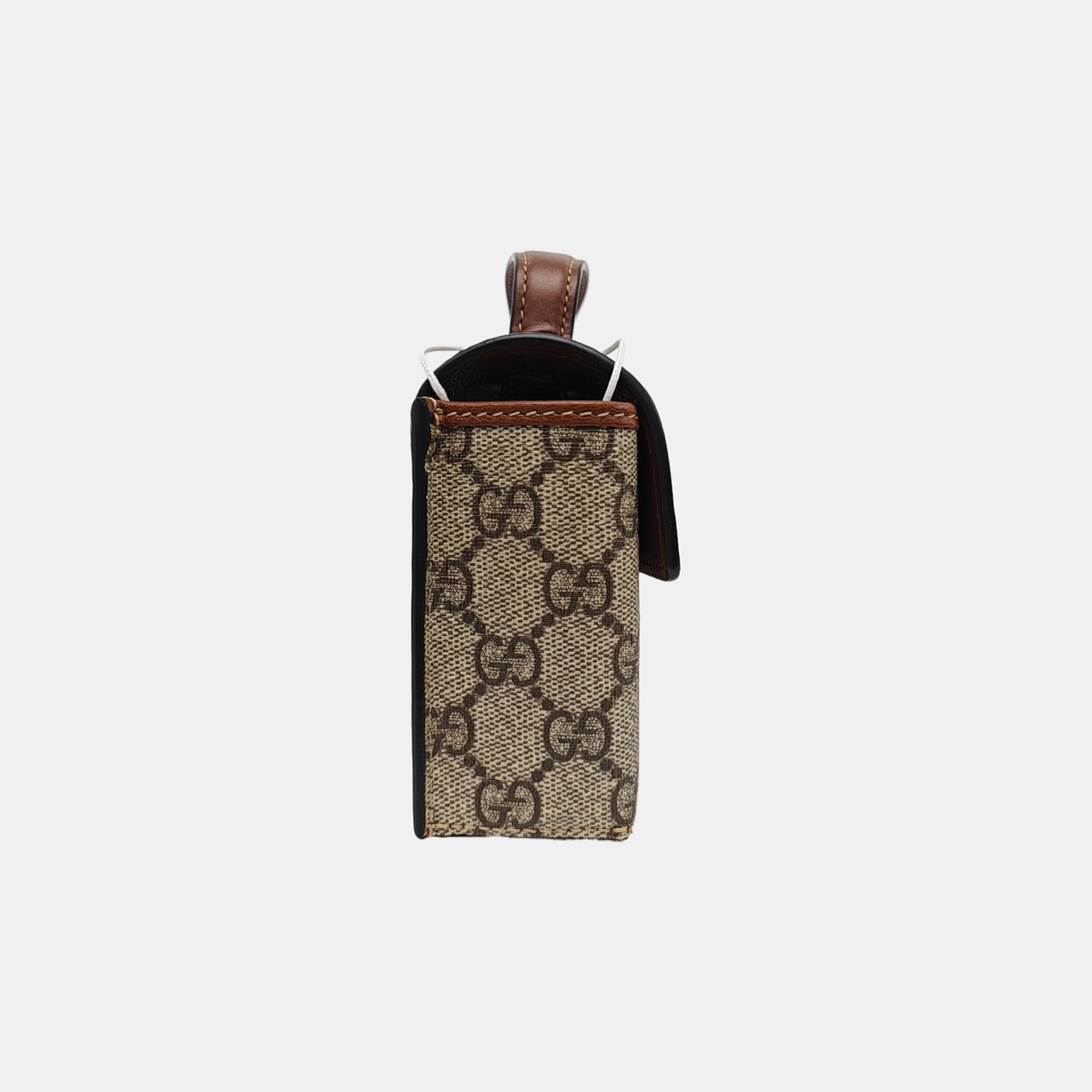 Gucci Gucci Padlock GG Supreme Mini Handle Bag Size ONE SIZE - 4 Thumbnail