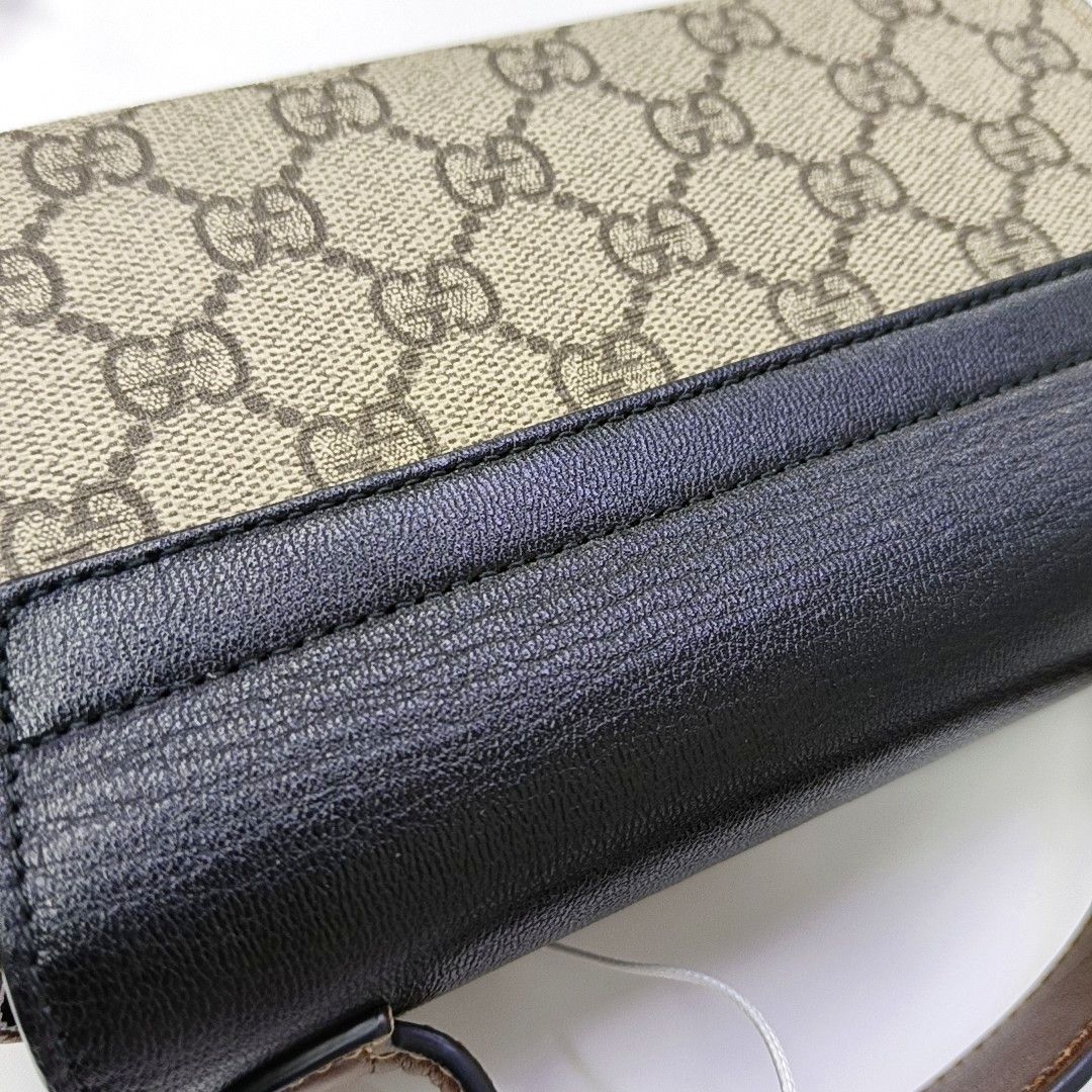 Gucci Gucci Padlock GG Supreme Mini Handle Bag Size ONE SIZE - 11 Thumbnail