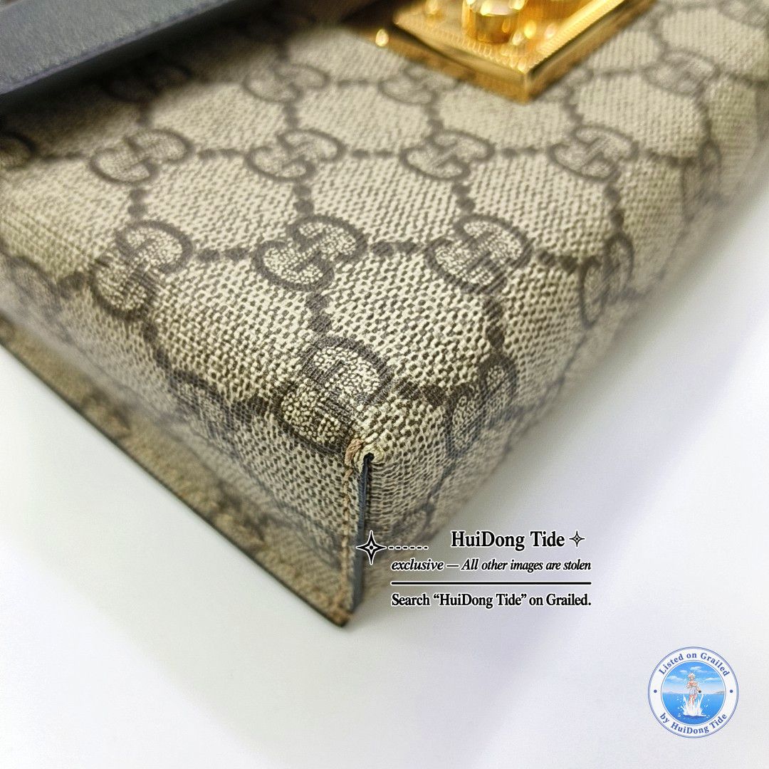 Gucci Gucci Padlock GG Supreme Mini Handle Bag Size ONE SIZE - 12 Thumbnail