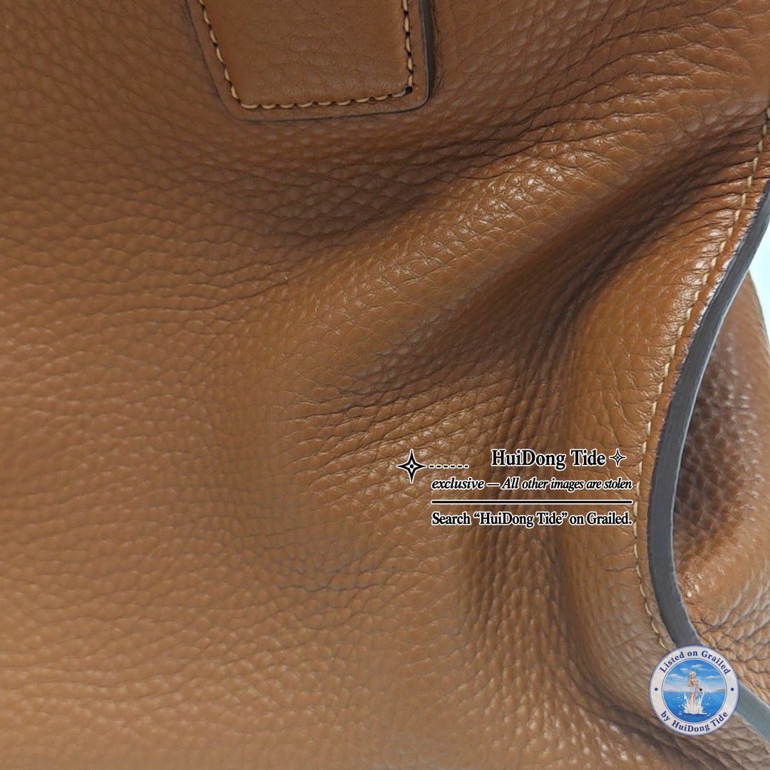 Prada Prada Brown Leather Logo Tote Bag Size ONE SIZE - 12 Thumbnail