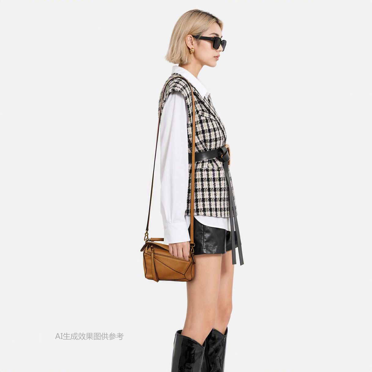 Loewe Loewe Puzzle Mini Leather Bag Size OS Size ONE SIZE - 2 Thumbnail