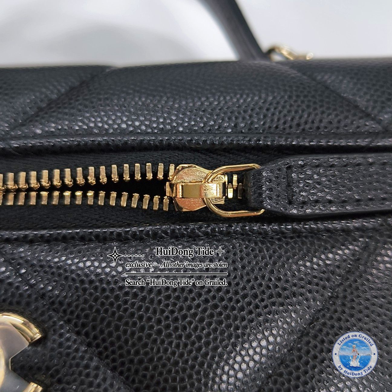 Chanel CHANEL Caviar Quilted Vanity Case Handle Bag ONE SIZE Size ONE SIZE - 8 Thumbnail