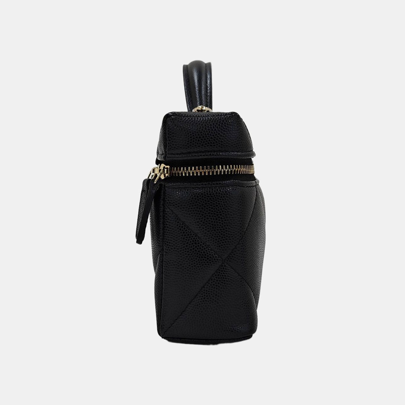 Chanel CHANEL Caviar Quilted Vanity Case Handle Bag ONE SIZE Size ONE SIZE - 3 Thumbnail