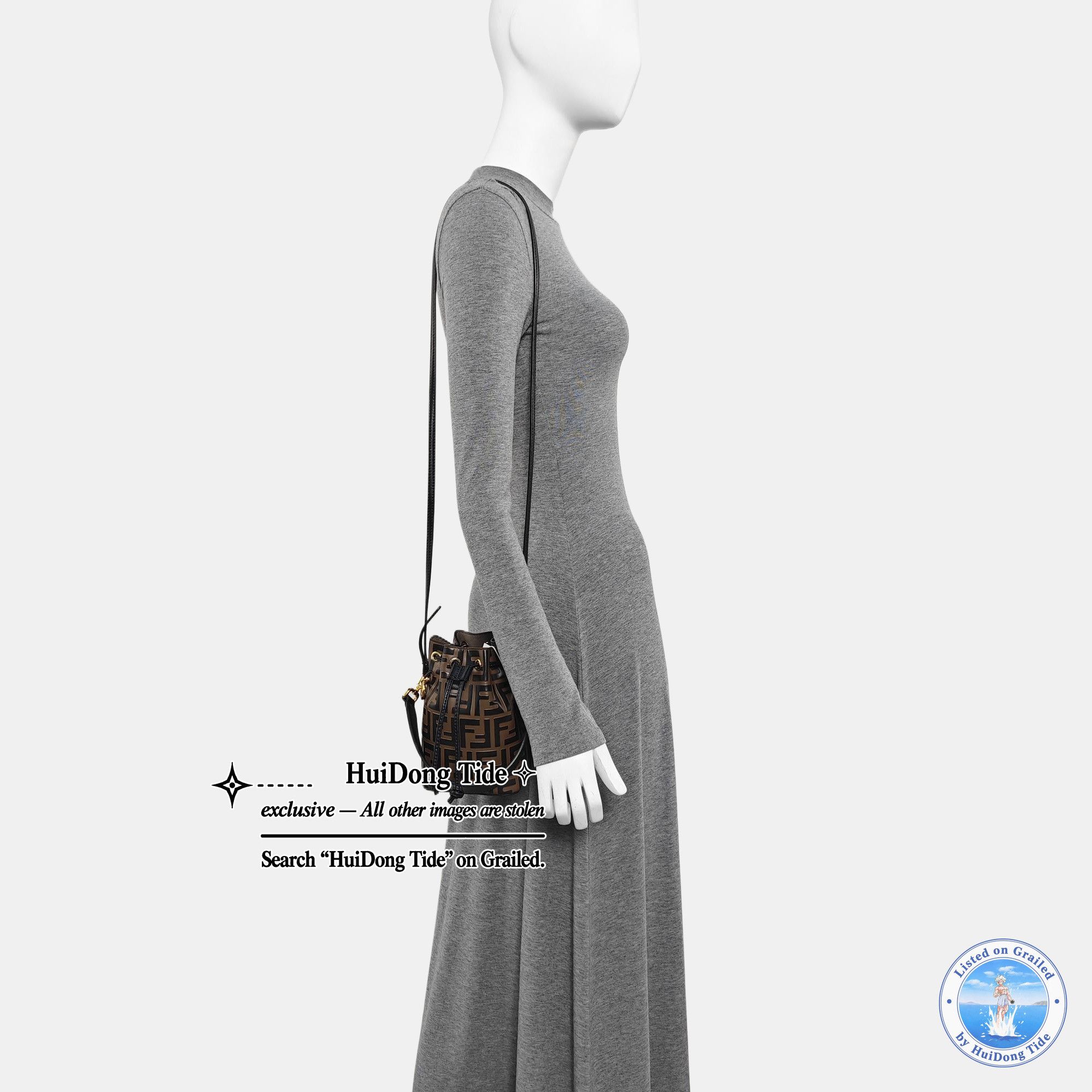 Fendi Fendi Mon Tresor Logo Leather Bucket Bag Size ONE SIZE - 2 Thumbnail
