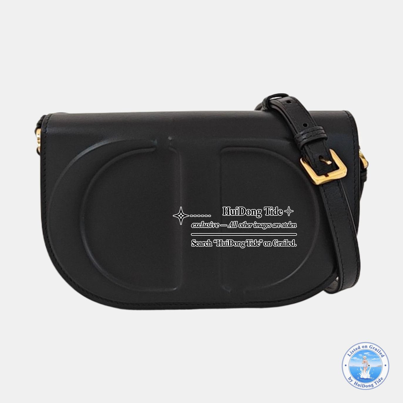 Dior Dior CD Embossed Leather Shoulder Bag Size ONE SIZE - 8 Thumbnail