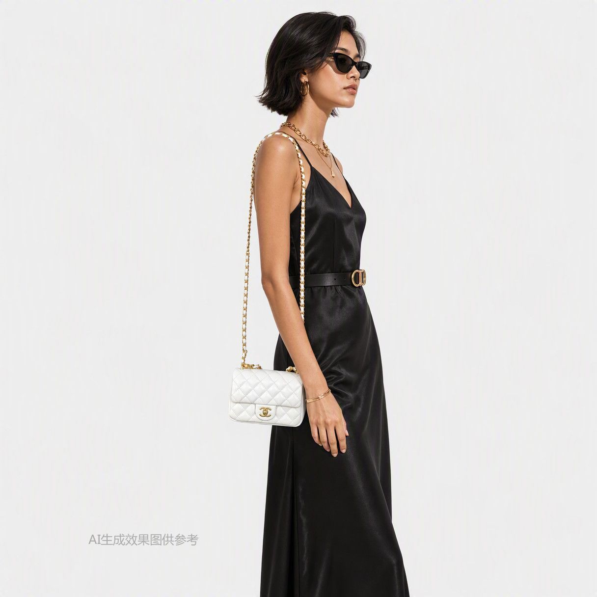 Chanel Chanel Classic Flap Pearl Chain Shoulder Bag Size ONE SIZE - 2 Thumbnail