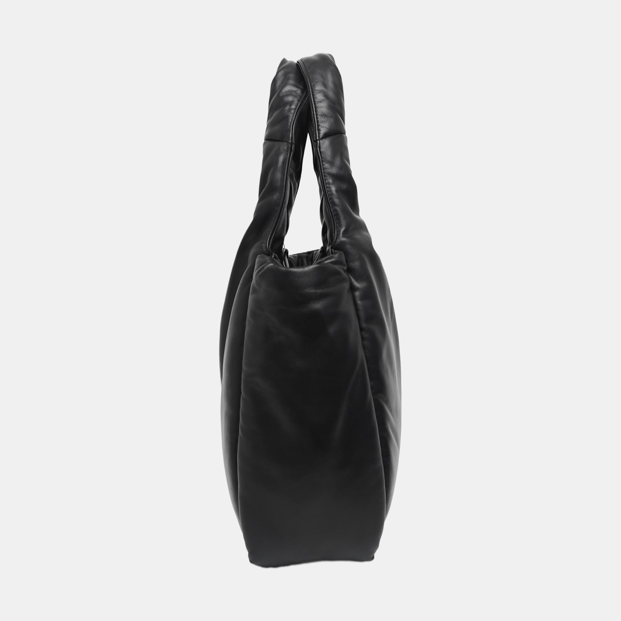 Prada Prada Soft Nappa Leather Logo Tote Bag Size ONE SIZE - 3 Thumbnail