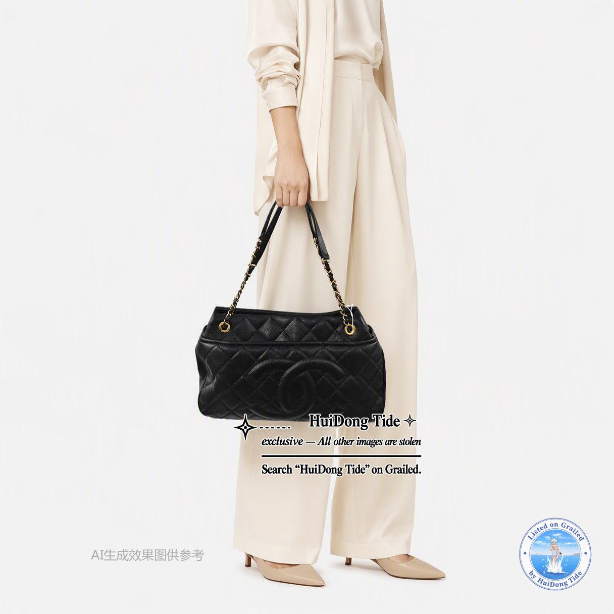 Chanel CHANEL CC Timeless Soft Caviar Quilted Shoulder Bag Size ONE SIZE - 2 Thumbnail