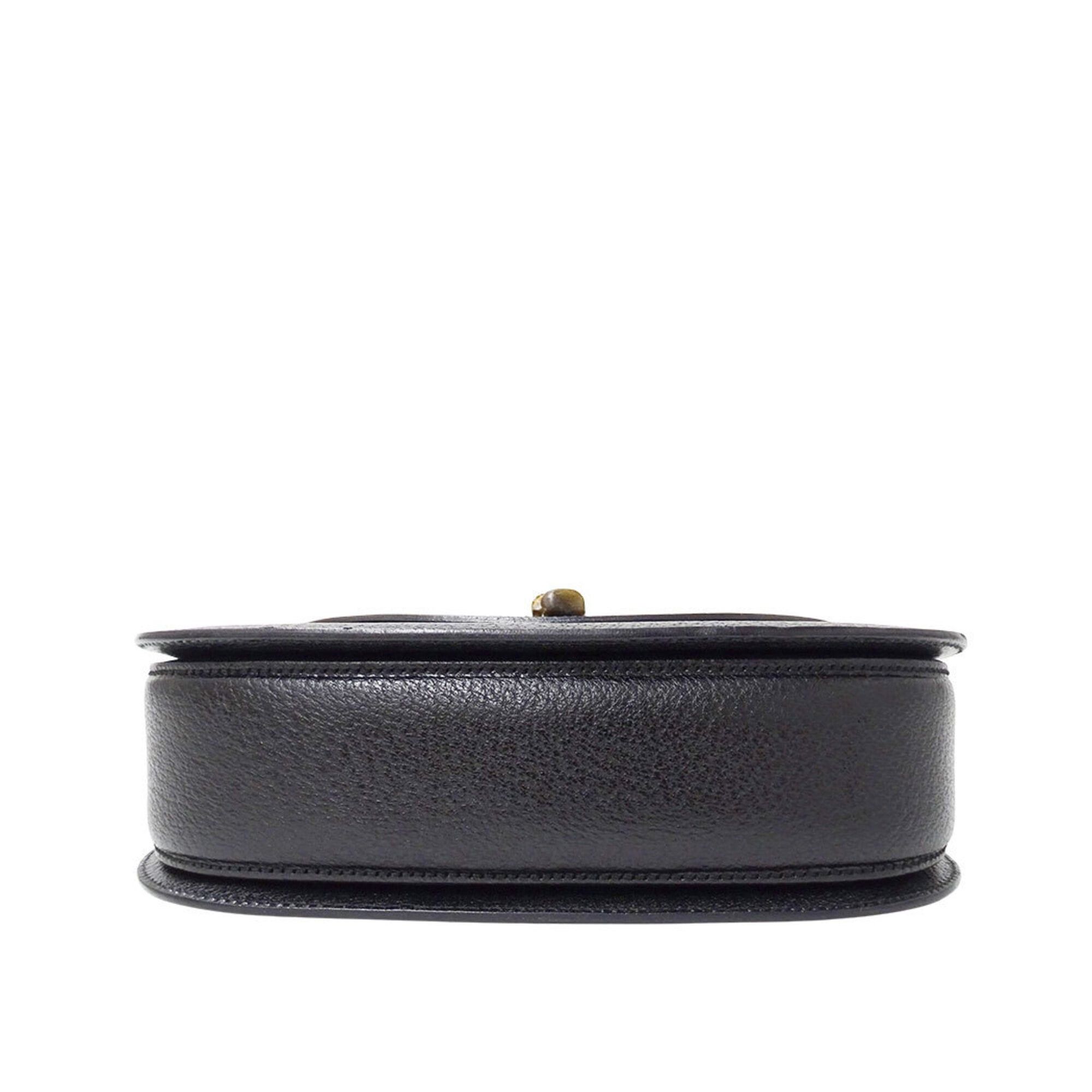 Gucci Gucci handbag for women, brand name, leather, bamboo, black, 000-926-0633, flap type. Size ONE SIZE - 3 Thumbnail
