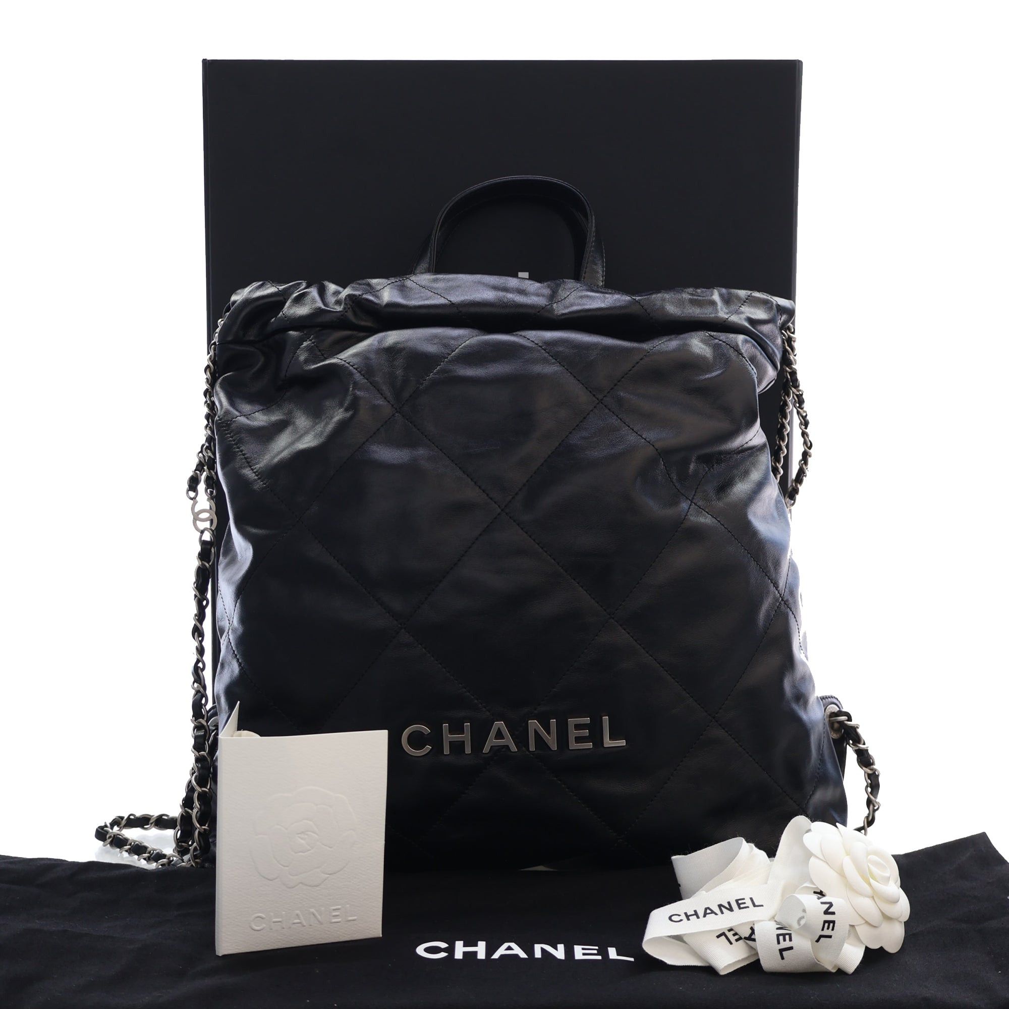 Chanel Quilted Shiny Calfskin 22 Backpack Size ONE SIZE - 15 Thumbnail