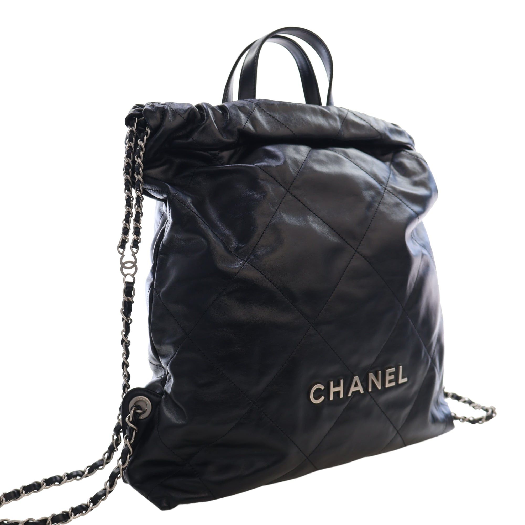 Chanel Quilted Shiny Calfskin 22 Backpack Size ONE SIZE - 8 Thumbnail