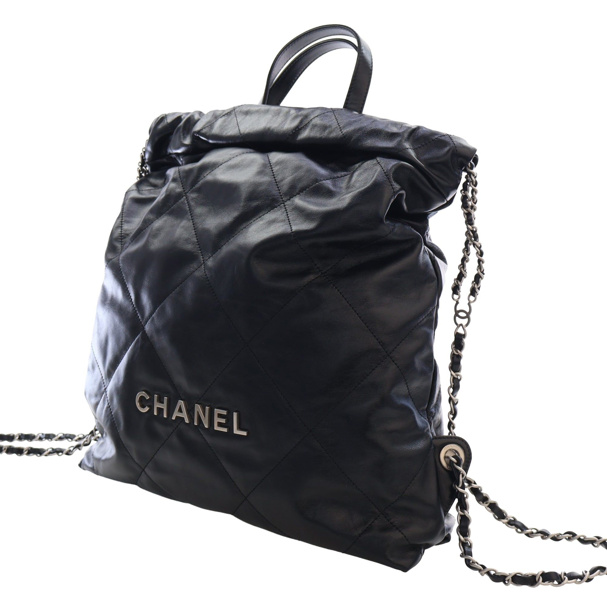 Chanel Quilted Shiny Calfskin 22 Backpack Size ONE SIZE - 9 Thumbnail