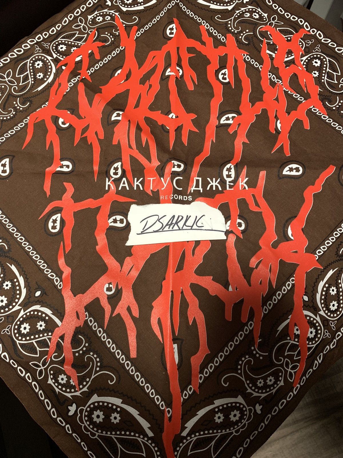 Travis Scott Travis Scott Bandana Brown Cactus Jack | Grailed