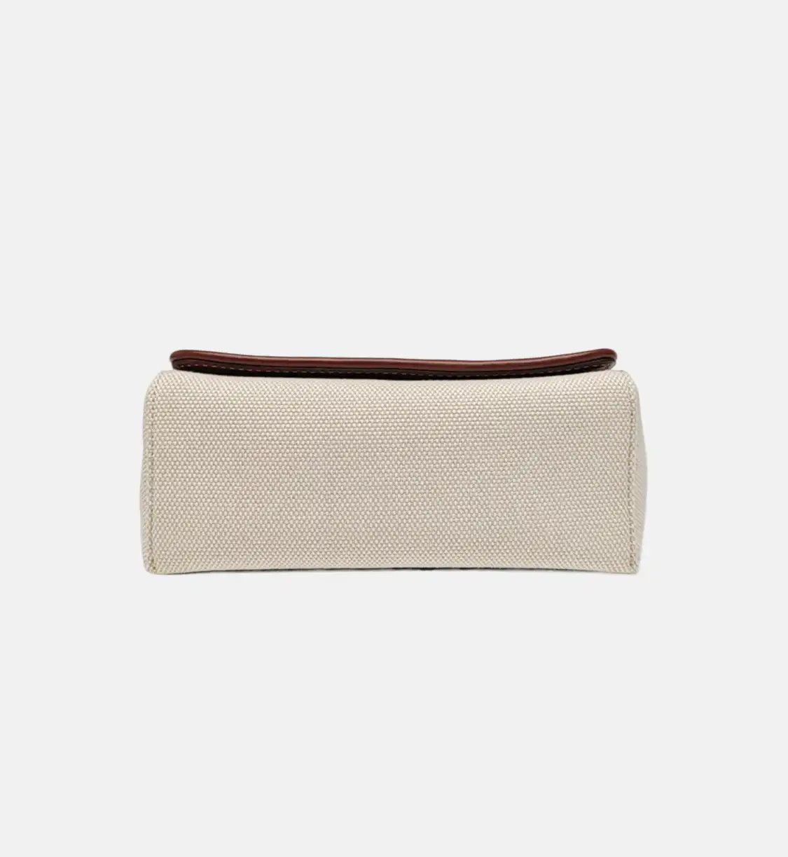 Burberry BURBERRY Horseferry Small white fabric print stud shoulder bag gold hardware det Size ONE SIZE - 6 Thumbnail