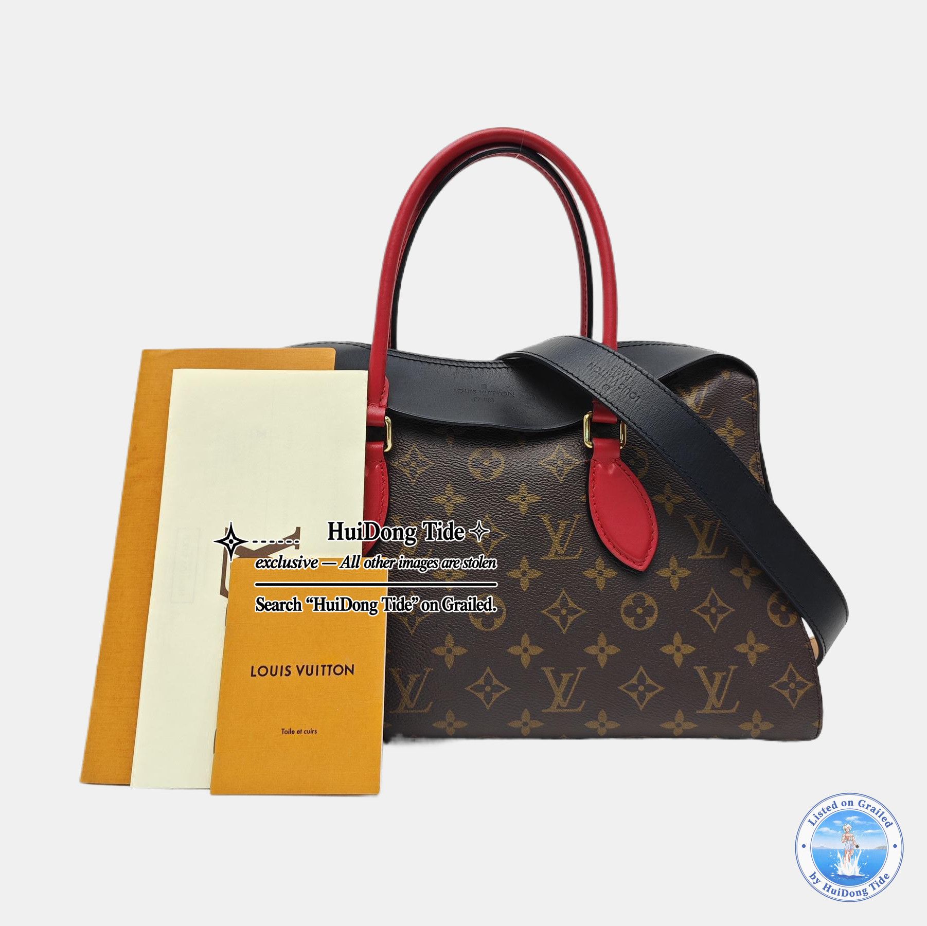 Louis Vuitton Louis Vuitton Tuileries Monogram Canvas Handbag One Size Size ONE SIZE - 7 Thumbnail