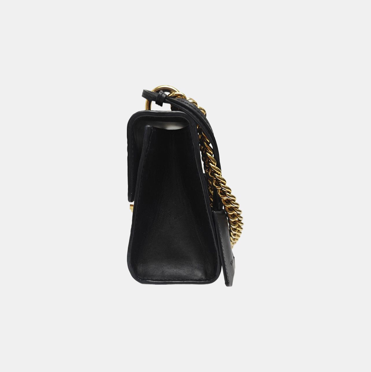 Gucci Gucci Padlock Black Leather Monogram Shoulder Bag One Size Size ONE SIZE - 3 Thumbnail