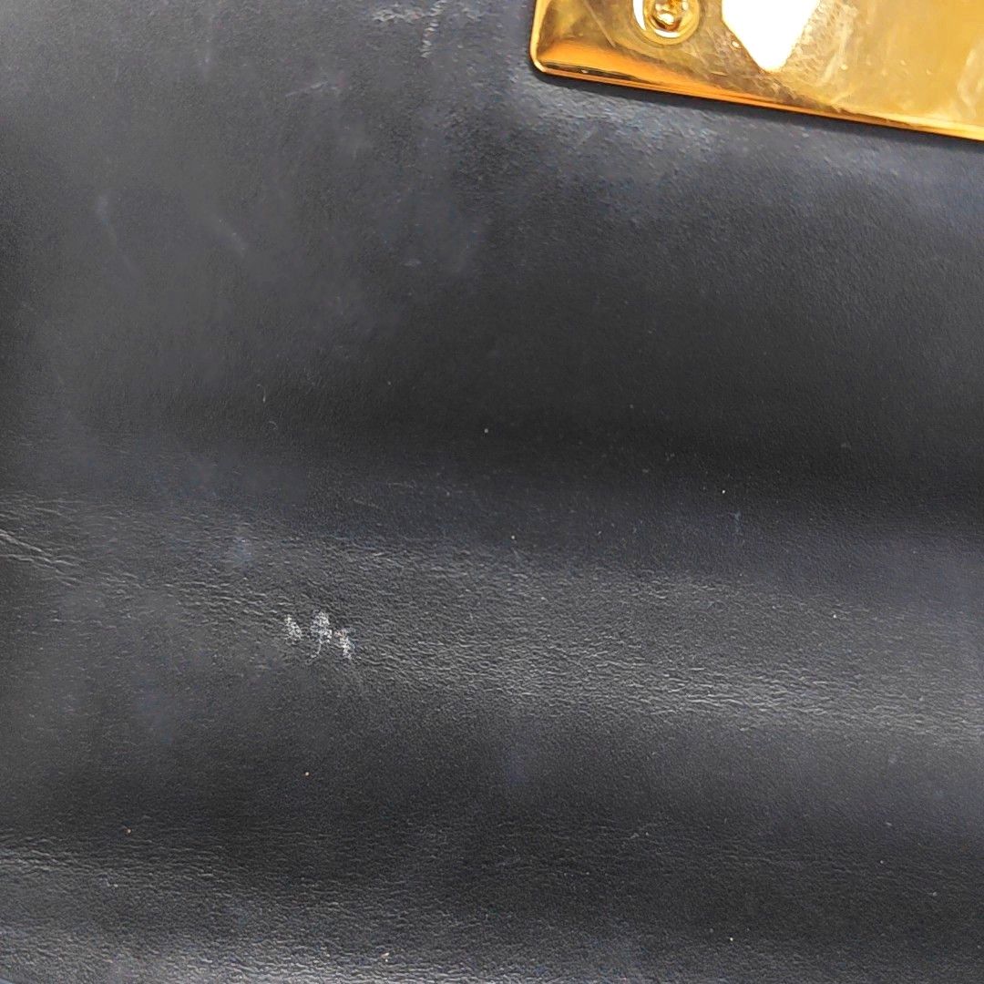Gucci Gucci Padlock Black Leather Monogram Shoulder Bag One Size Size ONE SIZE - 10 Thumbnail
