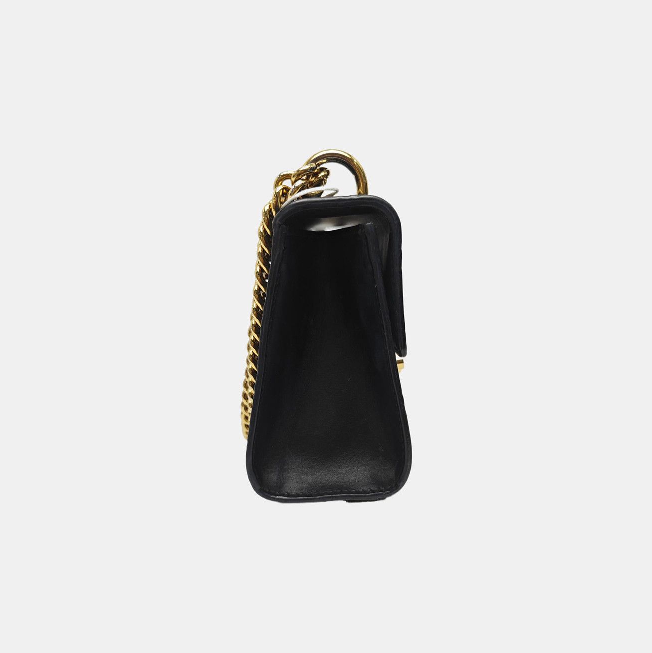 Gucci Gucci Padlock Black Leather Monogram Shoulder Bag One Size Size ONE SIZE - 4 Thumbnail