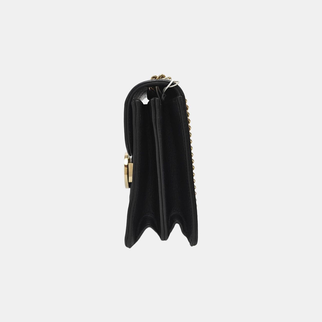 Gucci Gucci Interlocking G Leather Shoulder Bag Black Size ONE SIZE - 3 Thumbnail