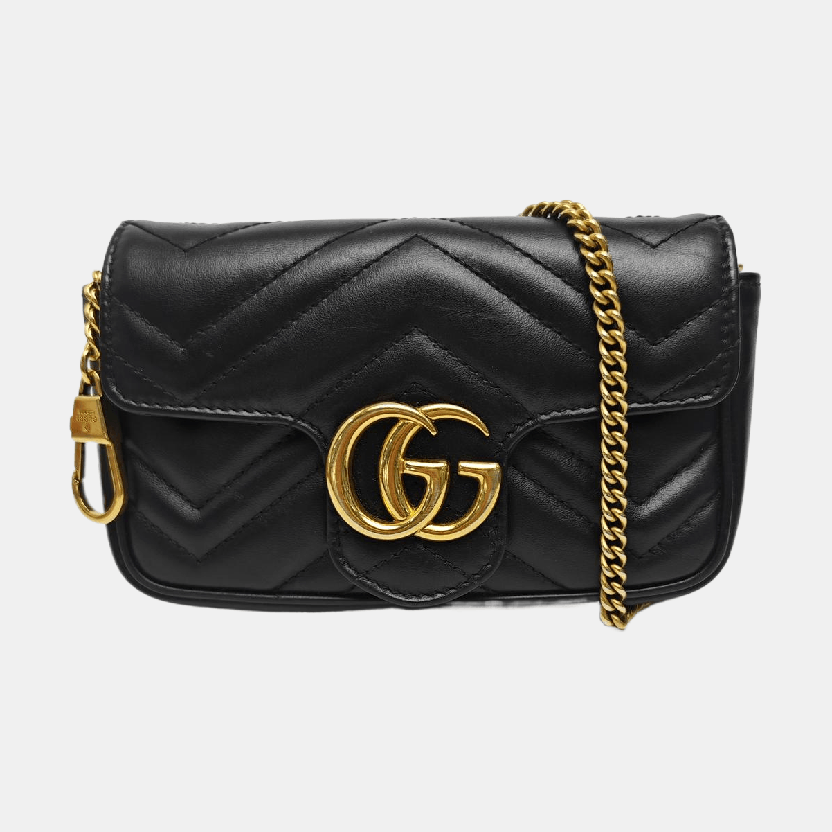 Gucci Gucci GG Marmont Leather Quilted Mini Crossbody Bag Size ONE SIZE - 8 Thumbnail