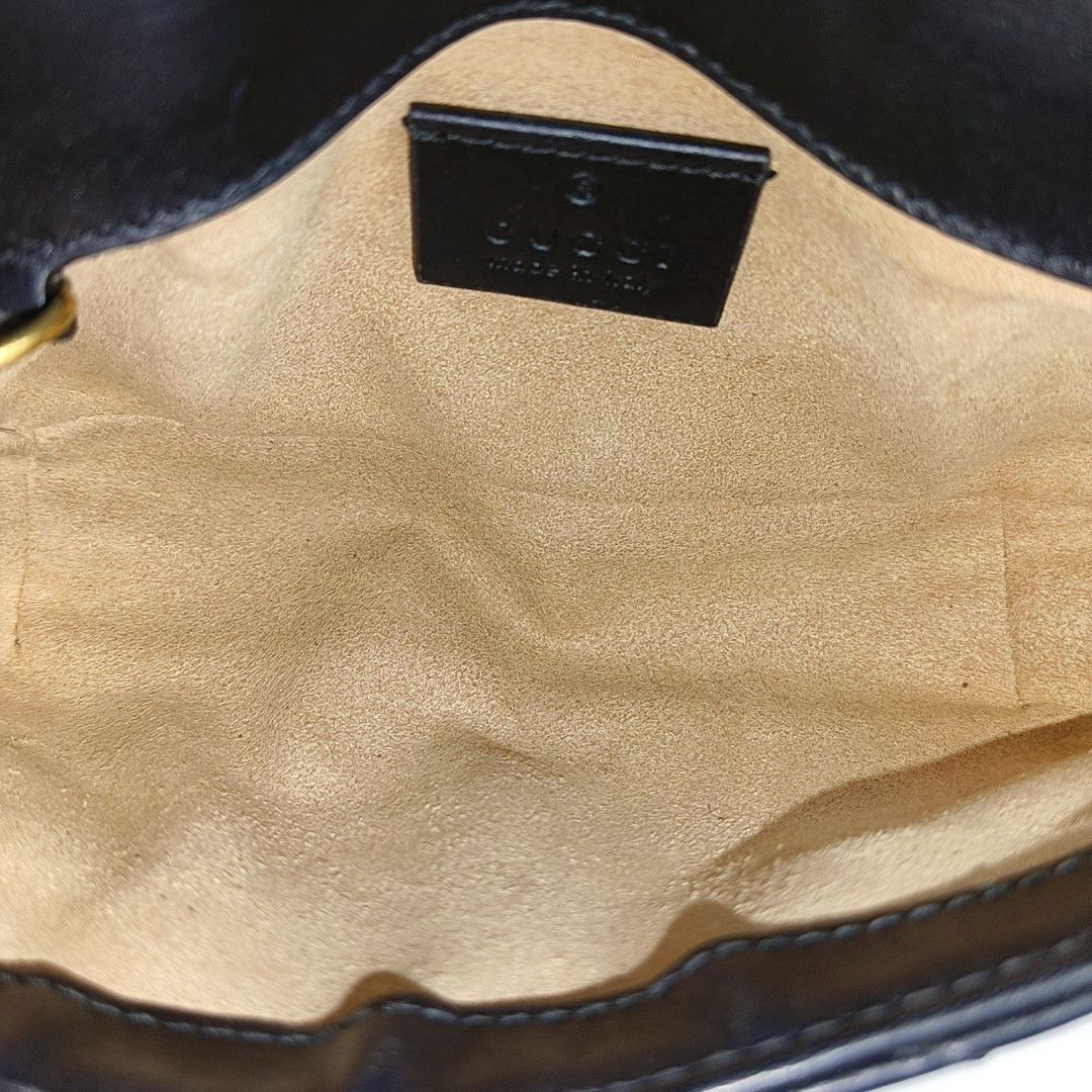 Gucci Gucci GG Marmont Leather Quilted Mini Crossbody Bag Size ONE SIZE - 7 Thumbnail