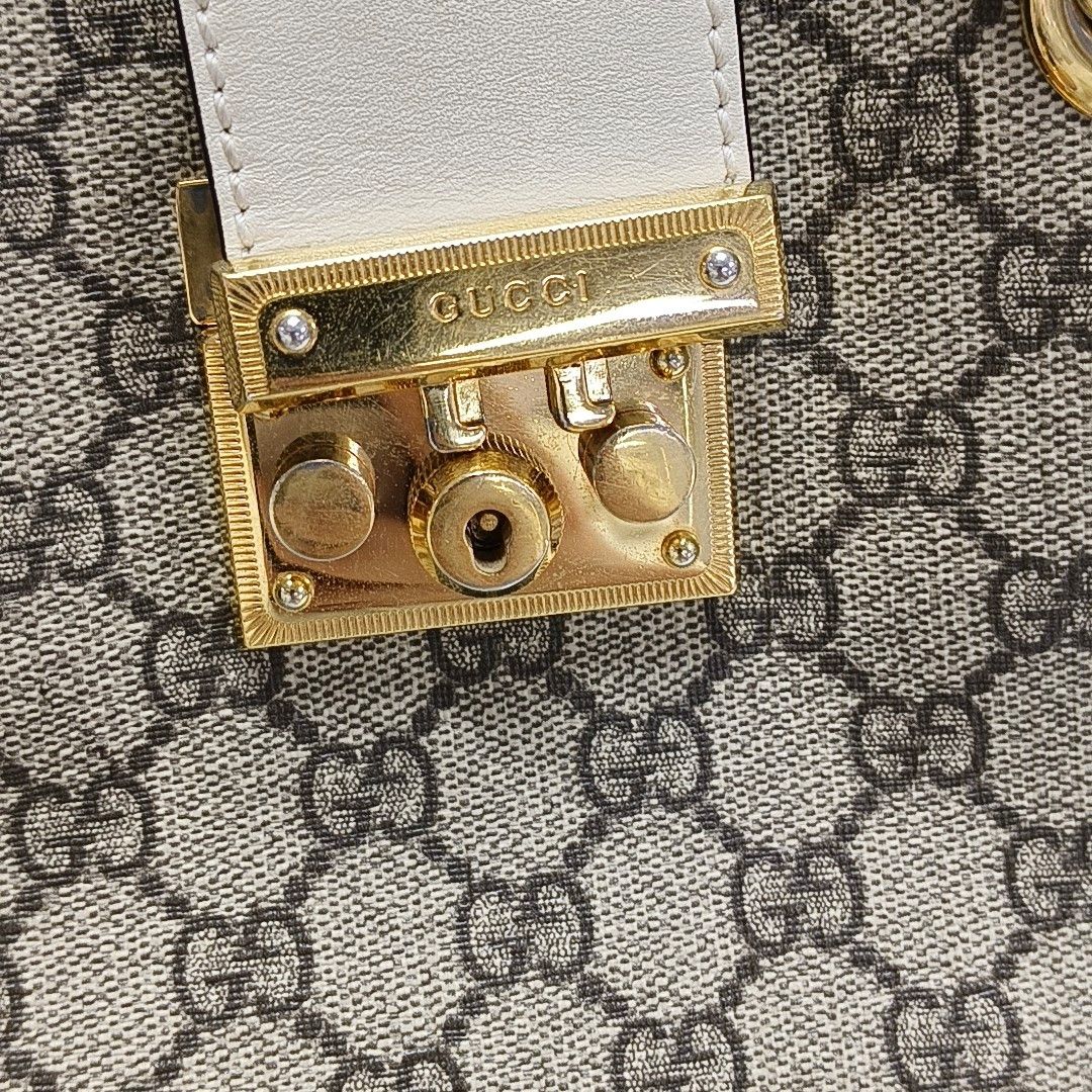 Gucci Gucci Padlock Monogram Shoulder Bag Size ONE SIZE - 9 Thumbnail