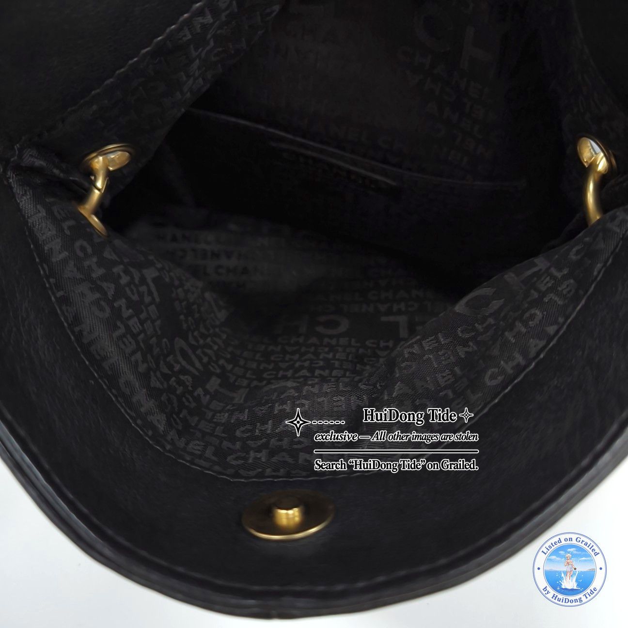 Chanel CHANEL Leather Shoulder Bag with Gold Hardware Size ONE SIZE - 6 Thumbnail