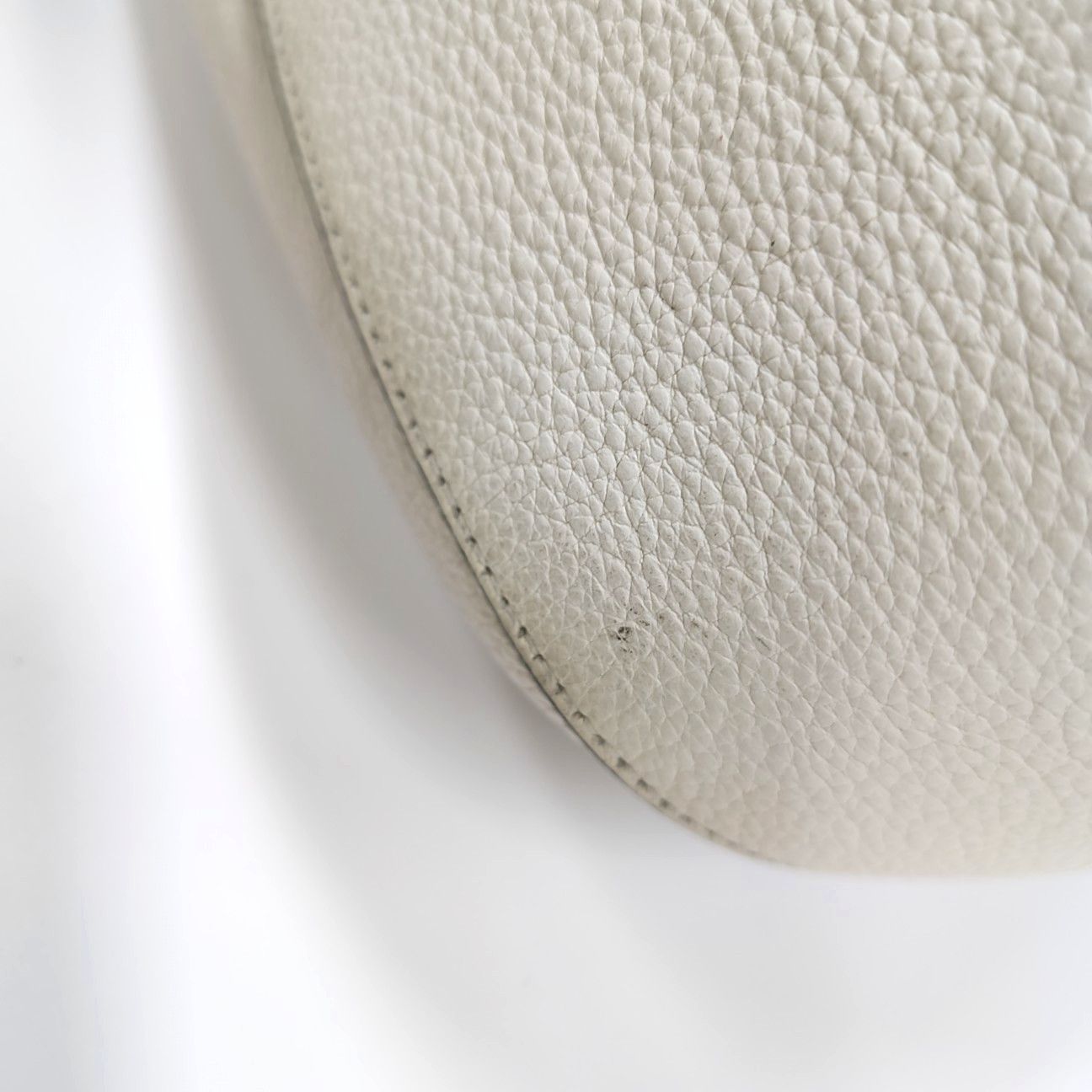 Prada Prada Pebbled Leather Shoulder Bag White Size ONE SIZE - 12 Thumbnail