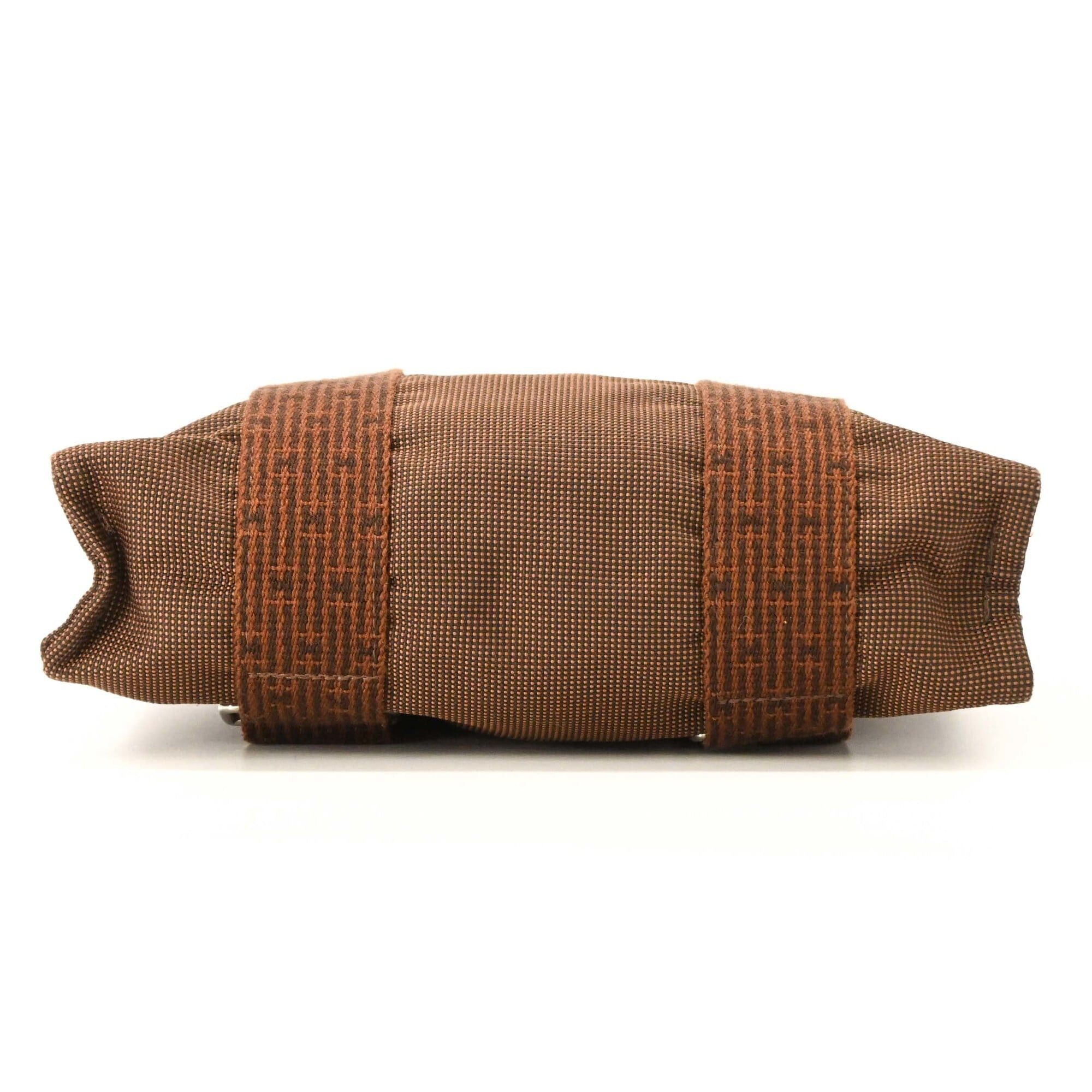 Hermes Hermes Herline Ad PM Nylon Canvas Tote Backpack for Men and Women, Brown Size ONE SIZE - 5 Thumbnail