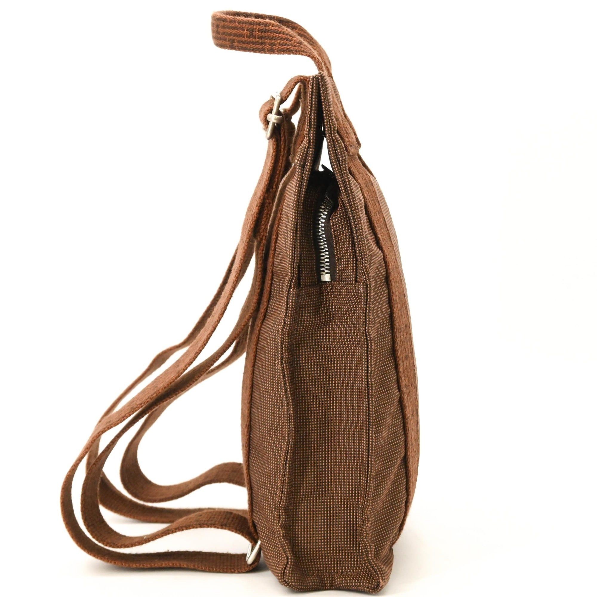 Hermes Hermes Herline Ad PM Nylon Canvas Tote Backpack for Men and Women, Brown Size ONE SIZE - 3 Thumbnail