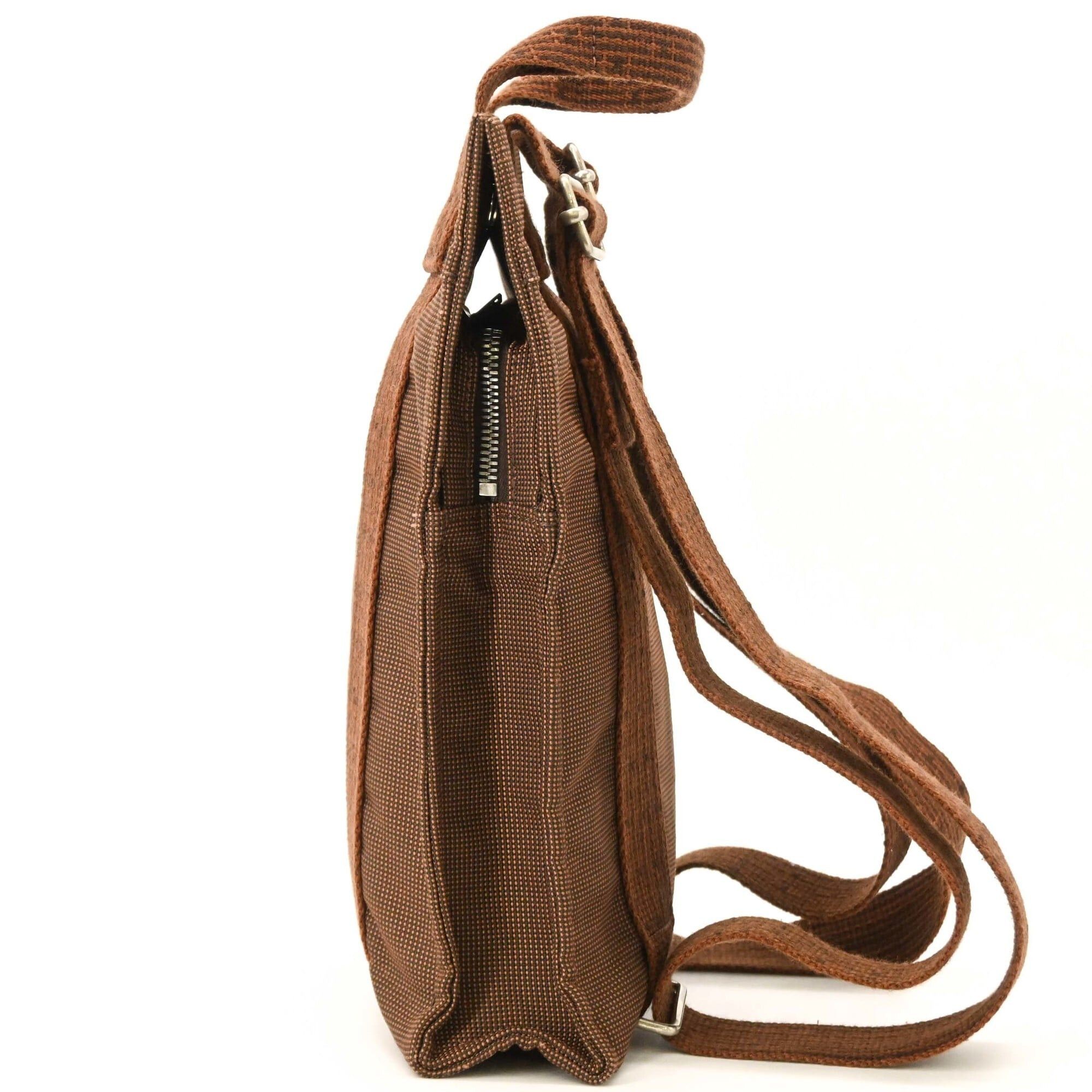 Hermes Hermes Herline Ad PM Nylon Canvas Tote Backpack for Men and Women, Brown Size ONE SIZE - 4 Thumbnail