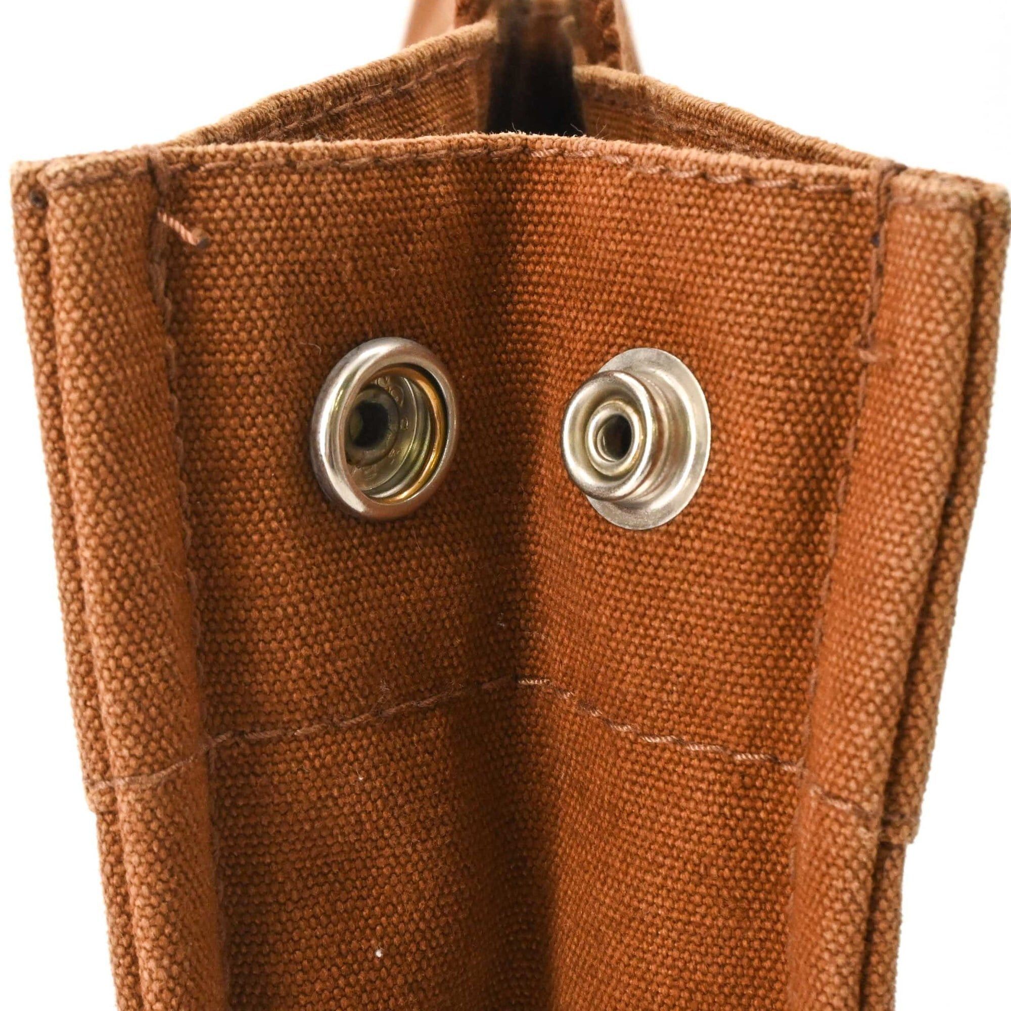 Hermes HERMES Fourre-Tout PM Handbag Tote, Half Leather Canvas Brown Size ONE SIZE - 7 Thumbnail
