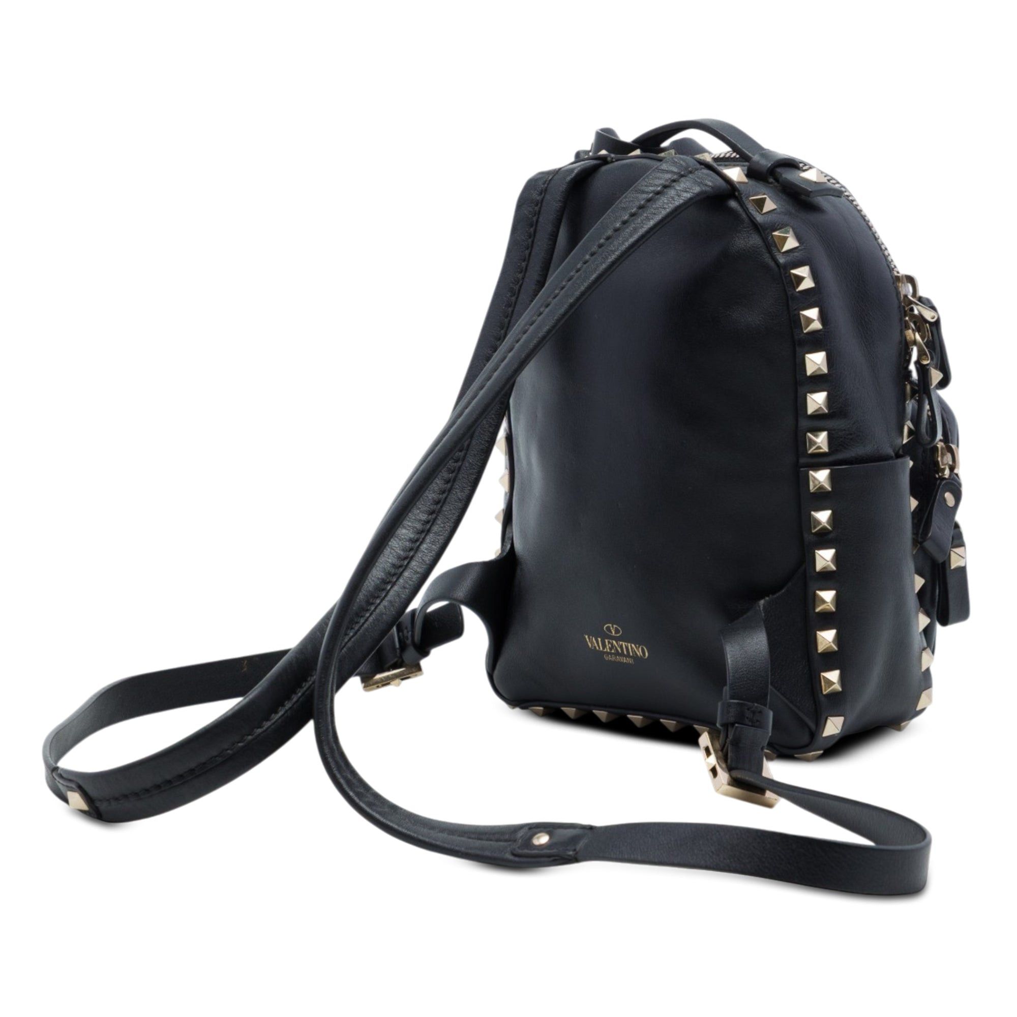 Valentino Leather Rockstud Backpack Size ONE SIZE - 2 Thumbnail