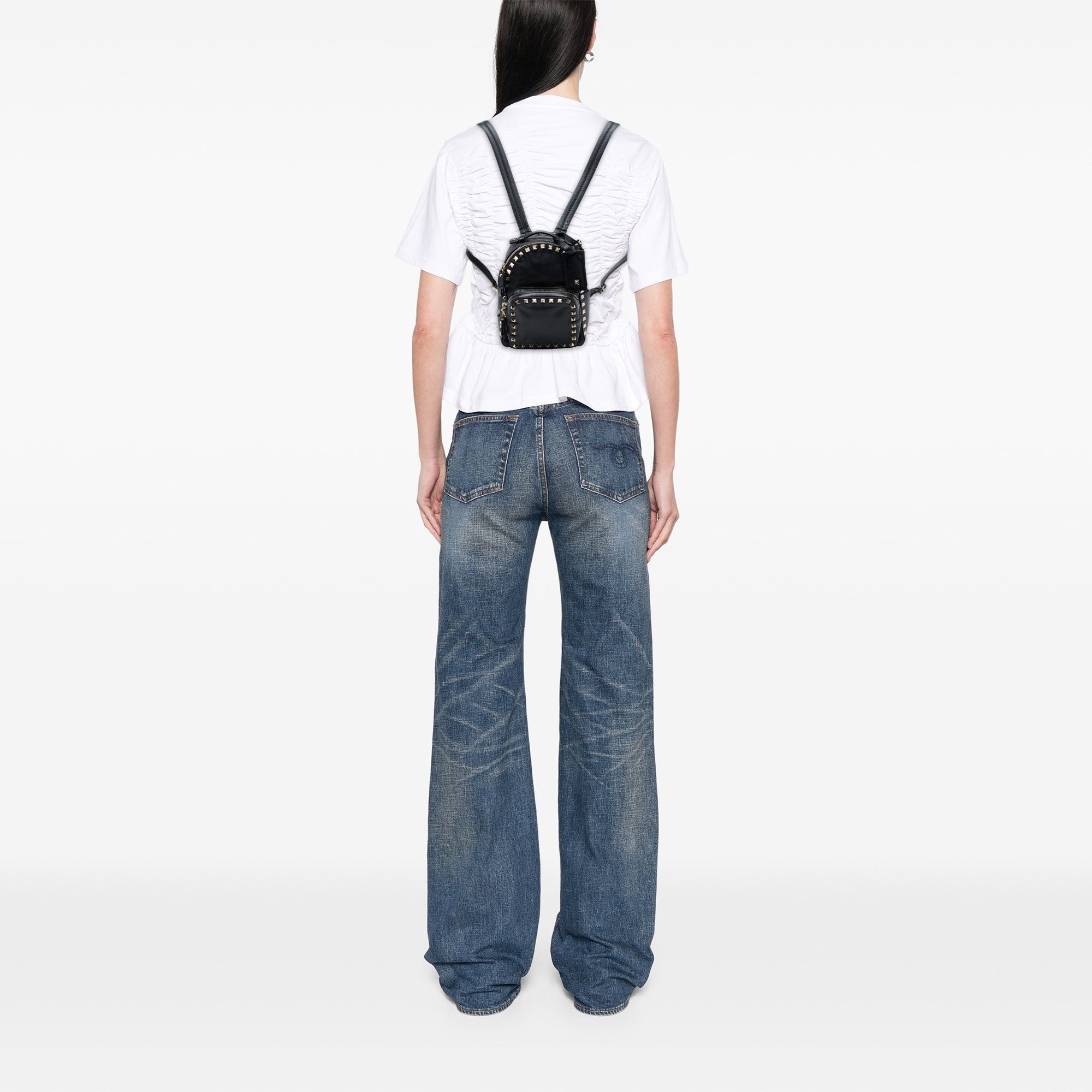 Valentino Leather Rockstud Backpack Size ONE SIZE - 6 Thumbnail