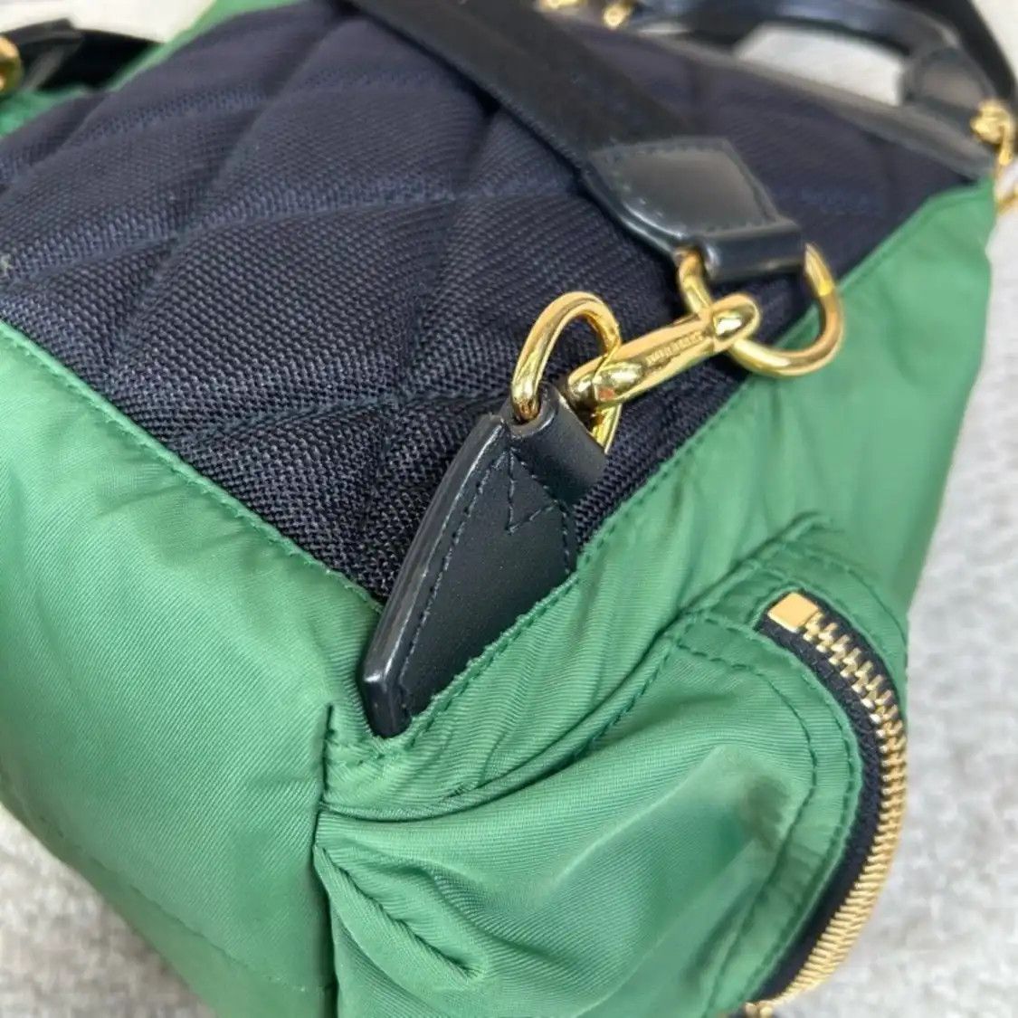 Burberry BURBERRY The Rucksack green nylon backpack Size ONE SIZE - 5 Thumbnail