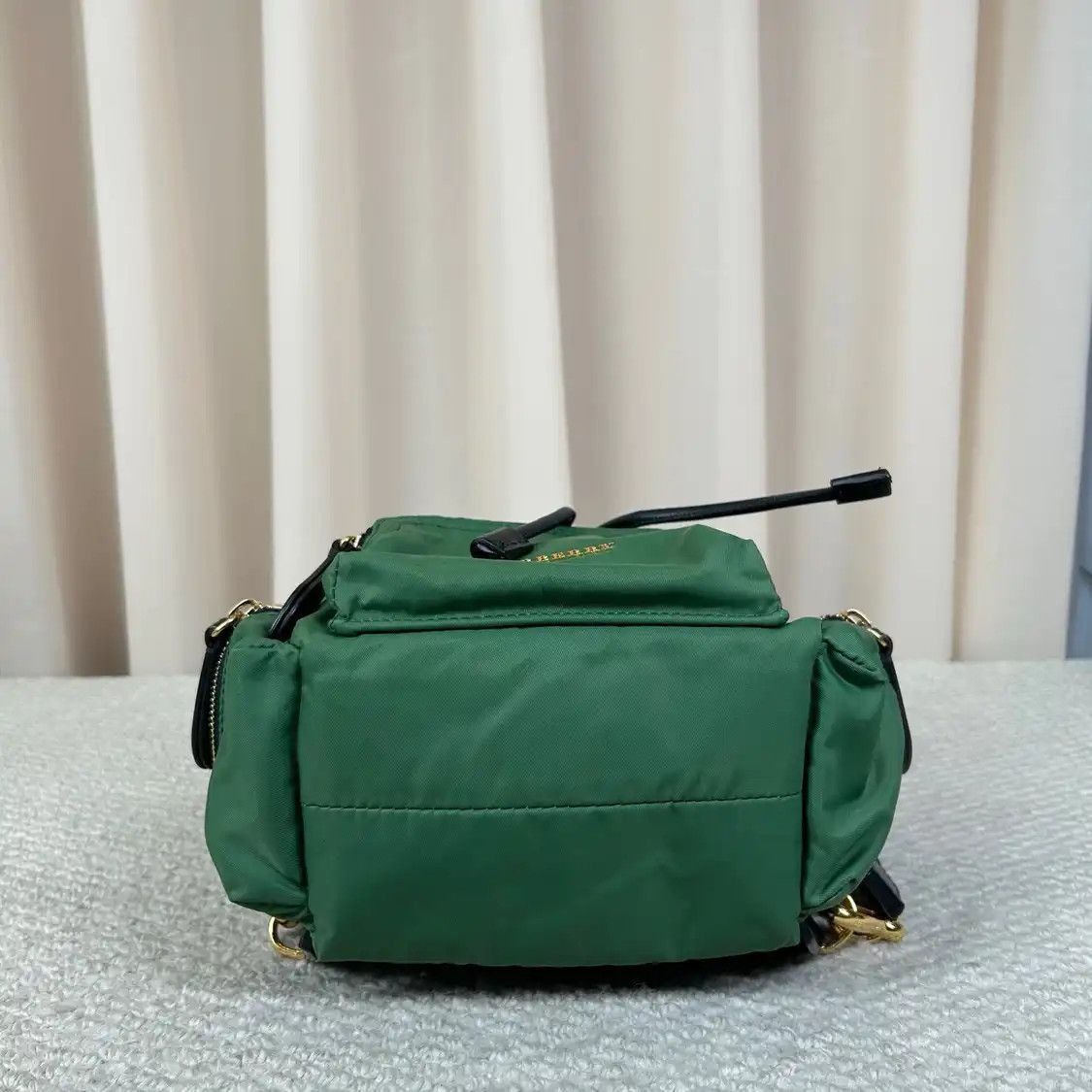 Burberry BURBERRY The Rucksack green nylon backpack Size ONE SIZE - 3 Thumbnail