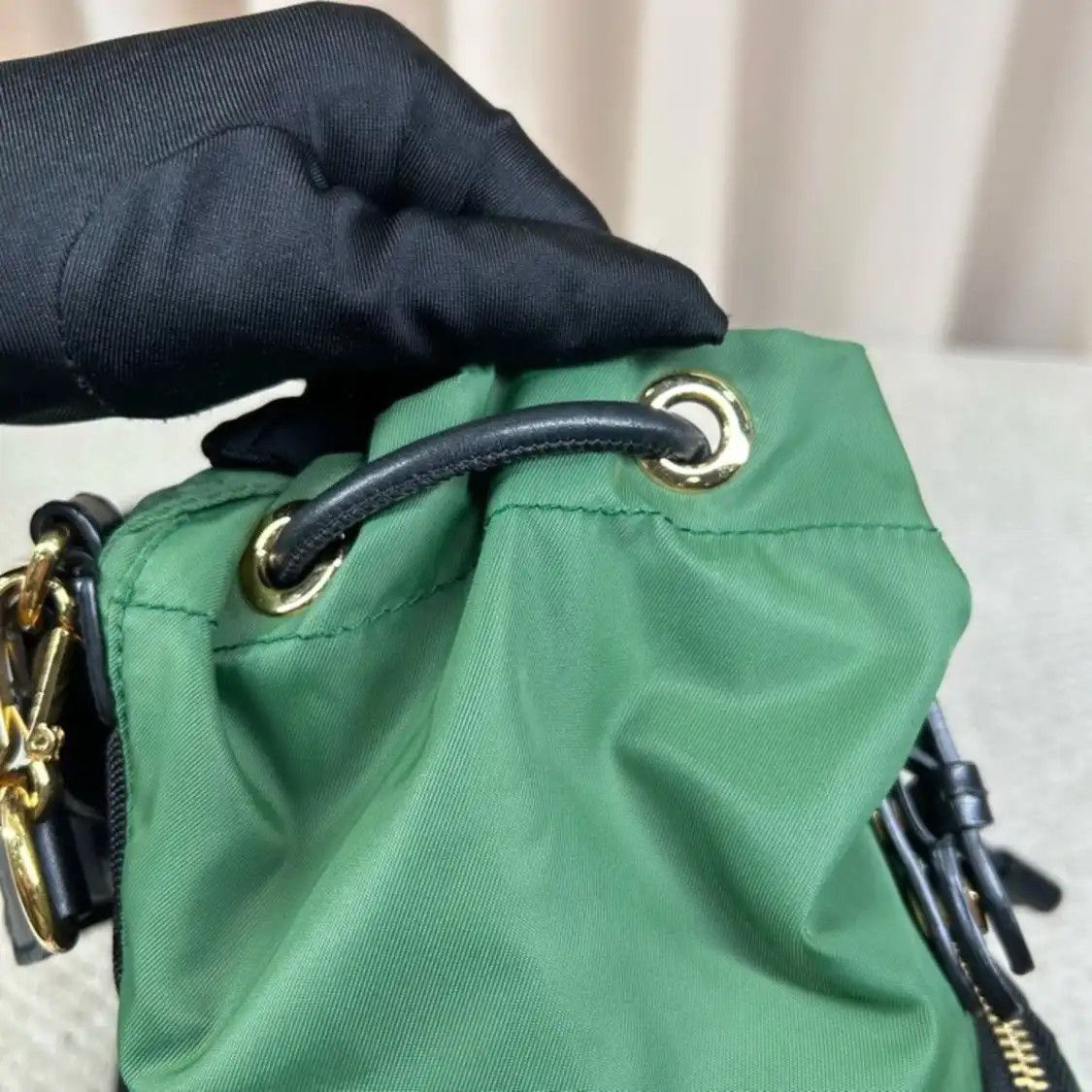 Burberry BURBERRY The Rucksack green nylon backpack Size ONE SIZE - 10 Thumbnail