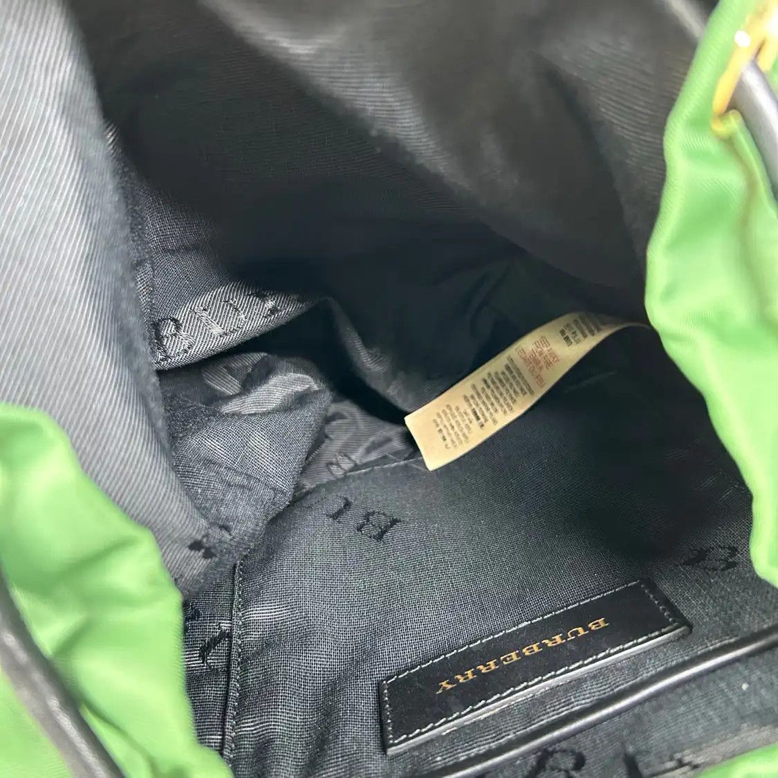 Burberry BURBERRY The Rucksack green nylon backpack Size ONE SIZE - 2 Thumbnail