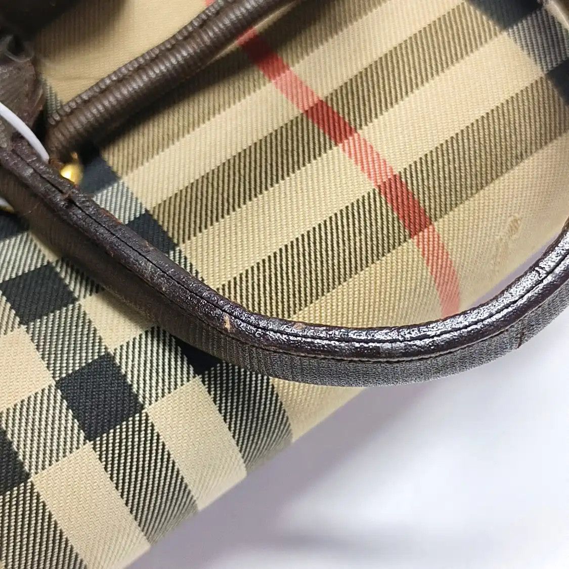 Burberry BURBERRY khaki canvas war horse plaid embossed backpack gold hardware Size ONE SIZE - 12 Thumbnail
