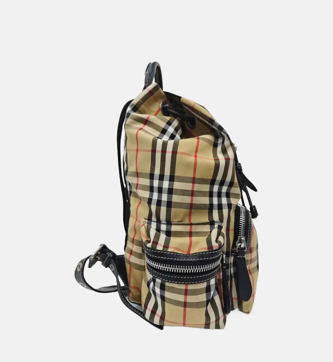Burberry BURBERRY The Rucksack Medium khaki nylon backpack silver hardware Size ONE SIZE - 4 Thumbnail
