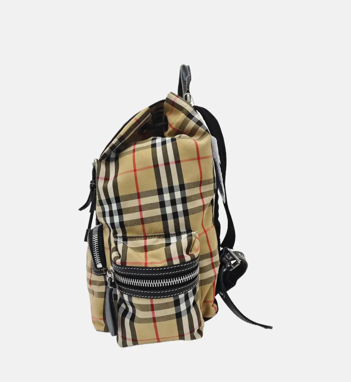 Burberry BURBERRY The Rucksack Medium khaki nylon backpack silver hardware Size ONE SIZE - 3 Thumbnail
