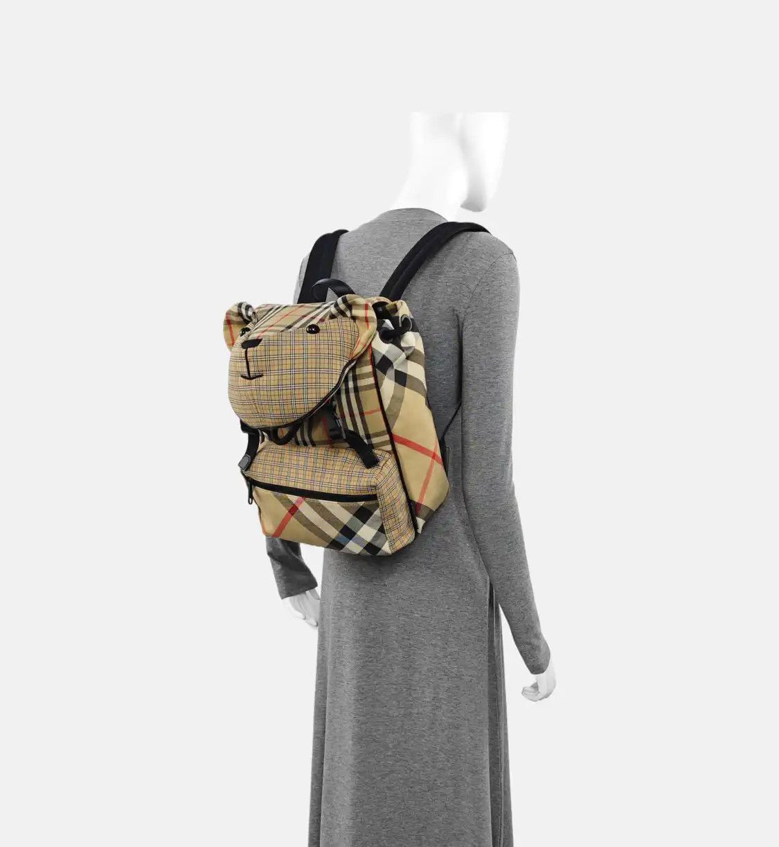 Burberry BURBERRY multi-color fabric applique backpack black hardware Size ONE SIZE - 2 Thumbnail