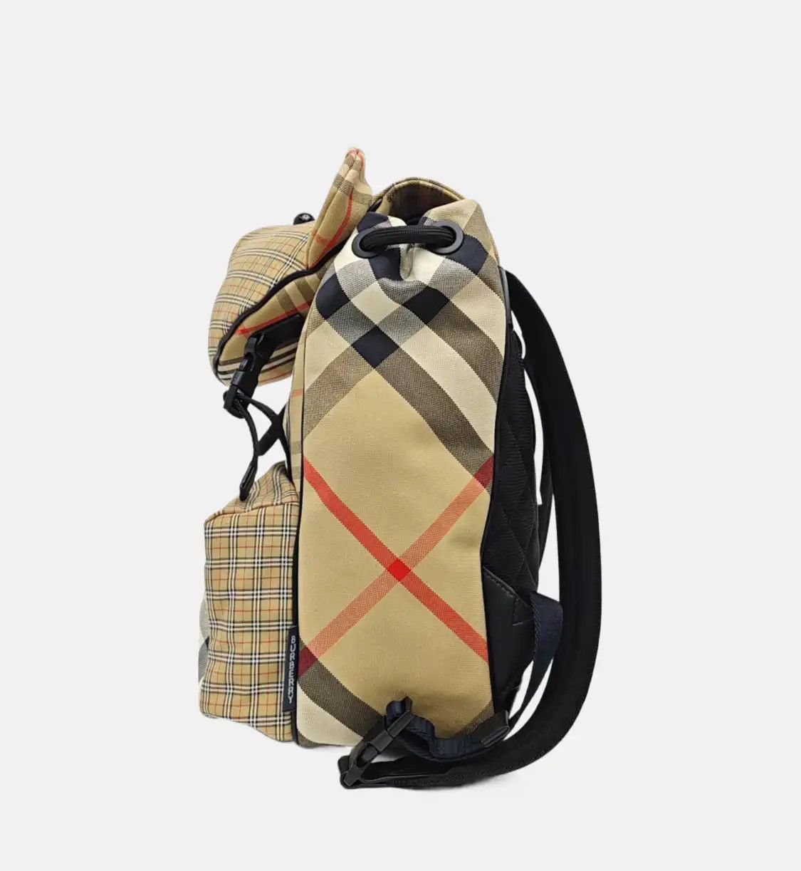 Burberry BURBERRY multi-color fabric applique backpack black hardware Size ONE SIZE - 3 Thumbnail