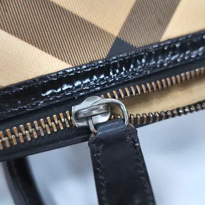 Burberry BURBERRY khaki coated canvas handbag ruthenium hardware Size ONE SIZE - 15 Thumbnail