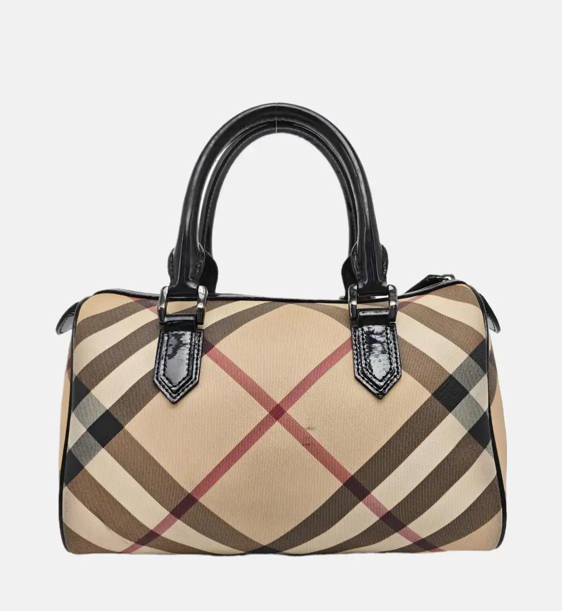 Burberry BURBERRY khaki coated canvas handbag ruthenium hardware Size ONE SIZE - 5 Thumbnail