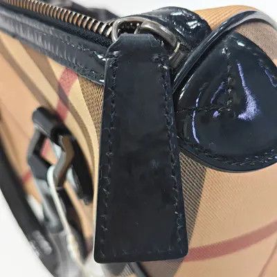 Burberry BURBERRY khaki coated canvas handbag ruthenium hardware Size ONE SIZE - 16 Thumbnail