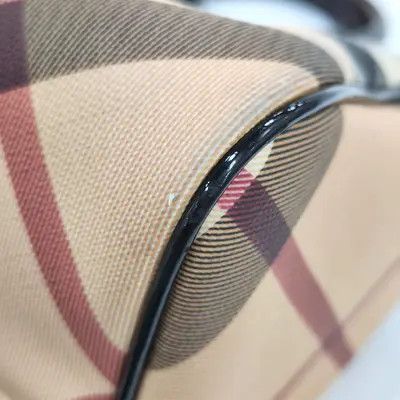Burberry BURBERRY khaki coated canvas handbag ruthenium hardware Size ONE SIZE - 13 Thumbnail