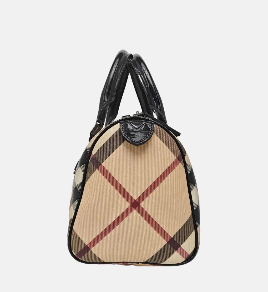 Burberry BURBERRY khaki coated canvas handbag ruthenium hardware Size ONE SIZE - 4 Thumbnail